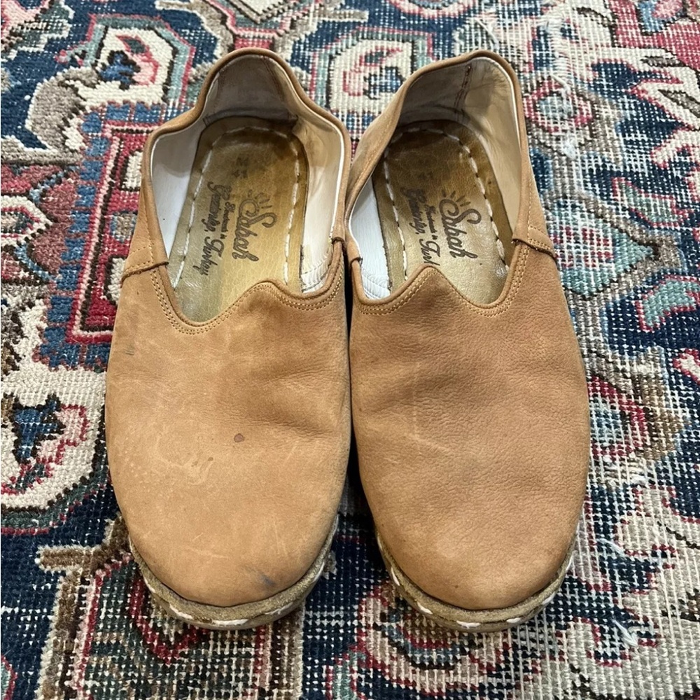 Sabah Loafer Shoes Brown Leather Size 41 M Men’s US 8 Slip On Handmade Casual